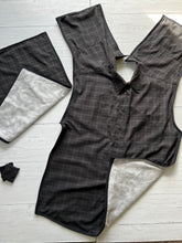 Load image into Gallery viewer, Dark Gray Plaid Clever Cover