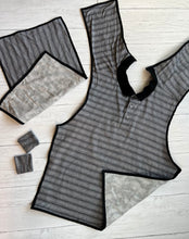 Load image into Gallery viewer, Black and Gray Stripes Clever Cover