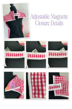 Load image into Gallery viewer, Red Black and White Stripes Clever Cover